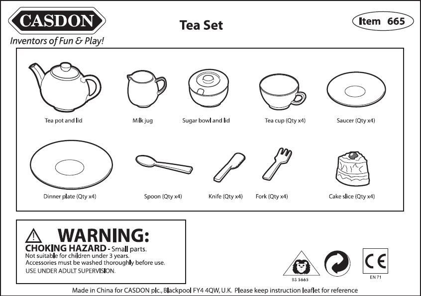 casdon tea set